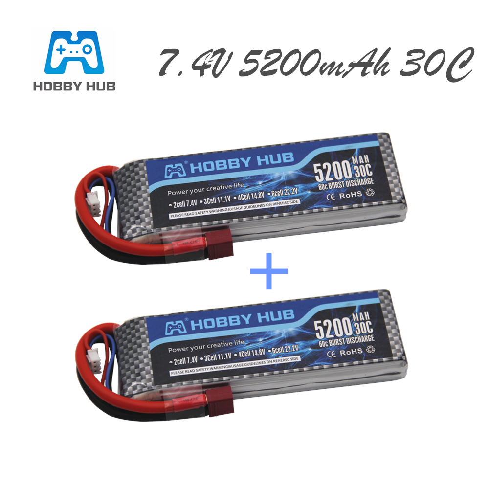 Rc Roc Hobby - 7.4 V 5200 MAh 30C 2S