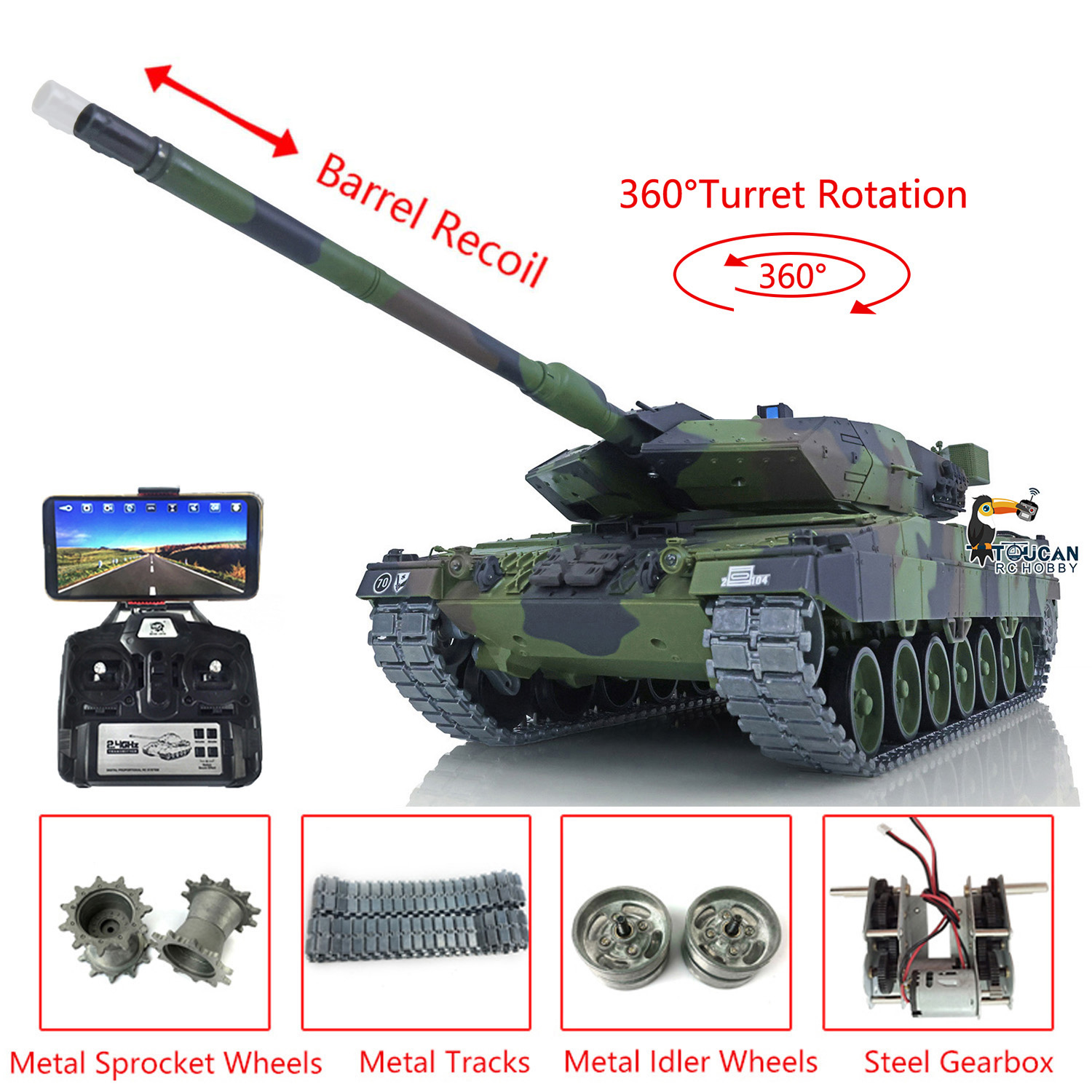  Super Deal 1/16 Henglong 7.0  - đánh giá và giá Rc Hobby Deals