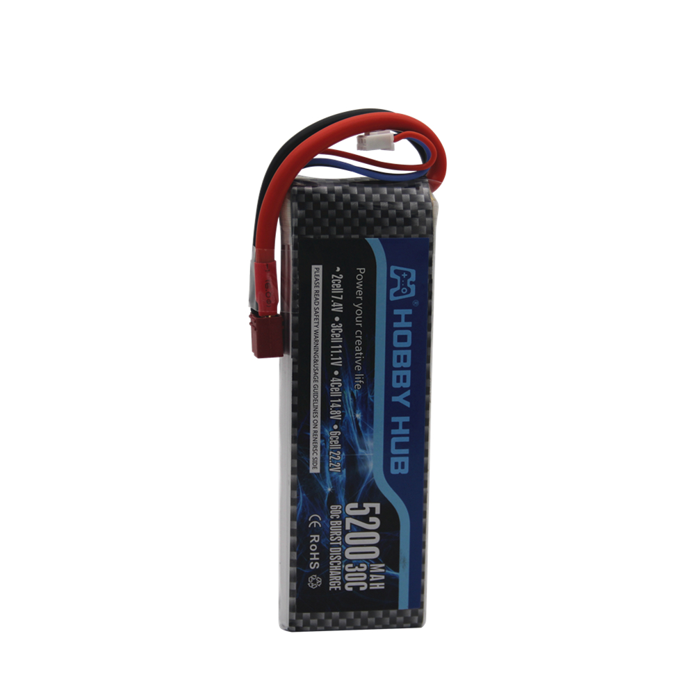 7.4 V 5200 MAh 30C 2S 1P Pin L - đánh giá và giá Rc Roc Hobby