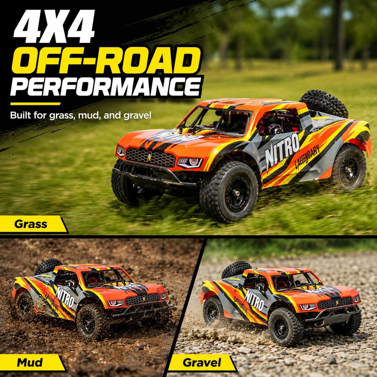 All-Wheel Drive 2.4GHz Short C - đánh giá và giá Rc Roc Hobby